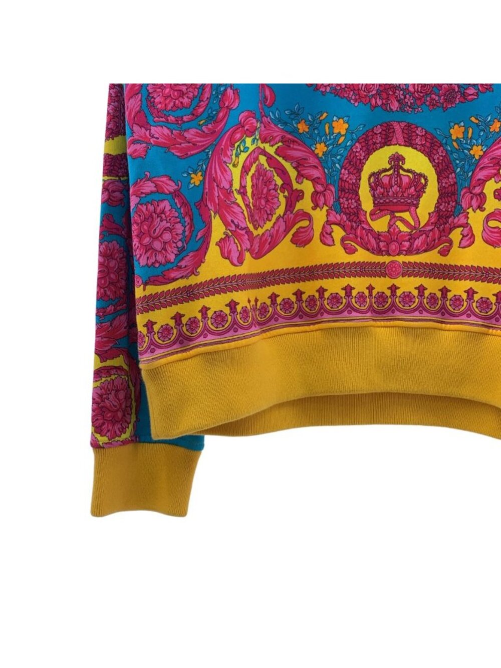 Versace Baroque Pullover Hoodie L Multicolor - Picture 3 of 8